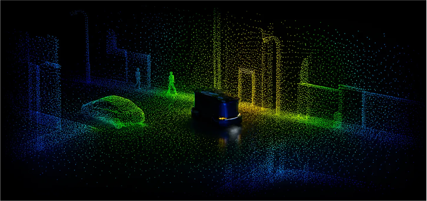 AI-enhanced 4D radar point cloud